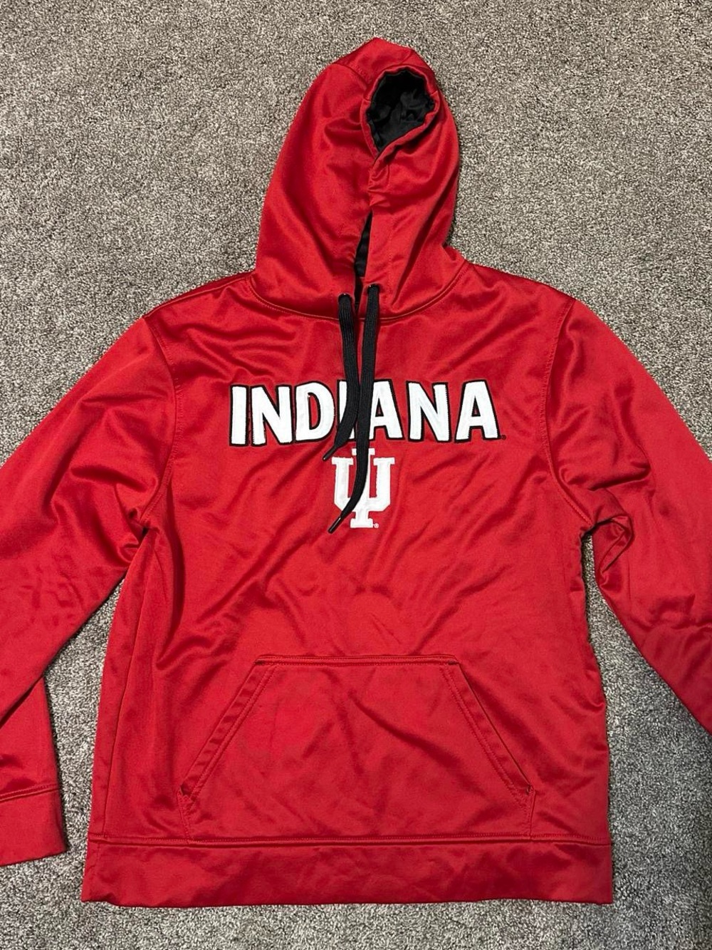 Indiana Red Hooded Pullover Sweatshirt